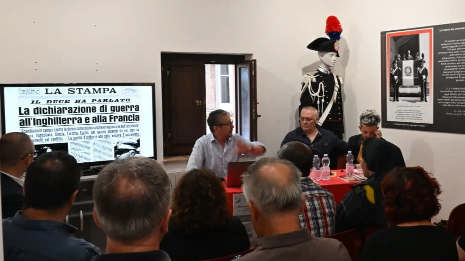 Scapoli: al Museo del Corpo Italiano di Liberazione, la presentazione del volume “La Seconda Guerra Mondiale attraverso le pagine del giornale Risorgimento-Molise 1943-44”.